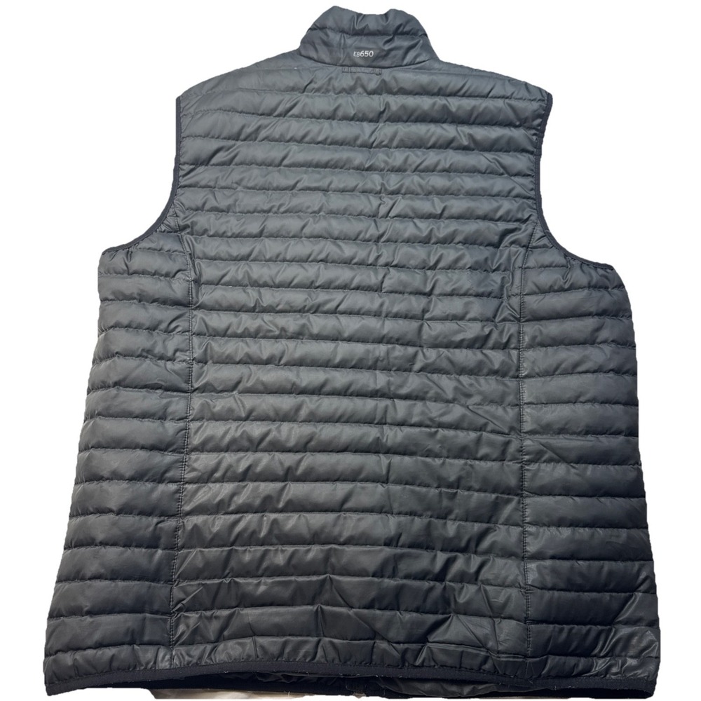 Eddie Bauer Down Vest Mens Tall Extra Large Black EB650 Insulated Puffer Light - Picture 4 of 11